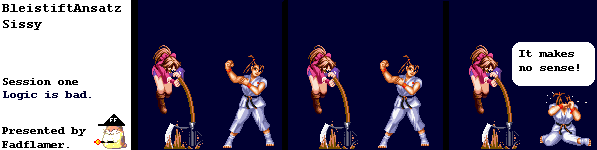 Ryoko learns that logic is bad.  The hard way.