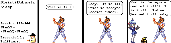And we wasted another 3 panels.