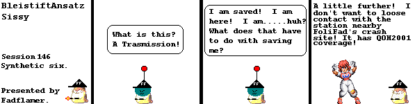 Ever notice how the Session titles have nothing to do with the comic's plot?  Or the lack of plot for that matter?