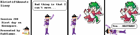 That bugger Puyo Puyo thingy won't leave Fad alone.