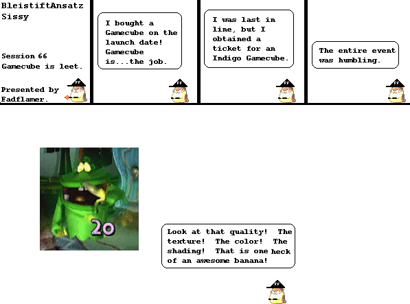 The Gamecube is awesome at animating bananas.