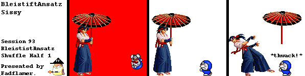 Give him the umbrella.